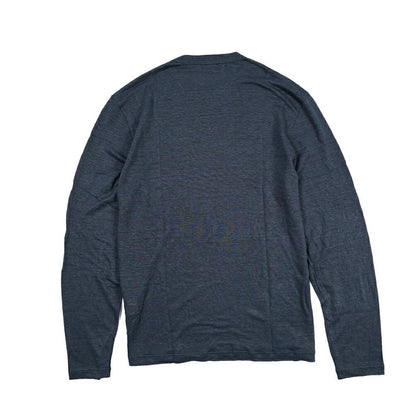 26SS GRAN SASSO リネン100% 長袖ニットTシャツ ネイビー 46 | GUARDAROBA MILANO OFFICIAL STORE