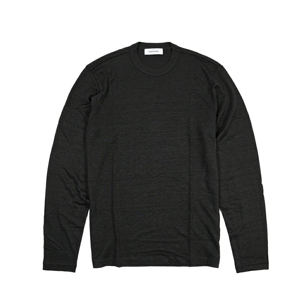 GRAN SASSO グランサッソ / リネン100% 長袖ニットTシャツ / 26SS