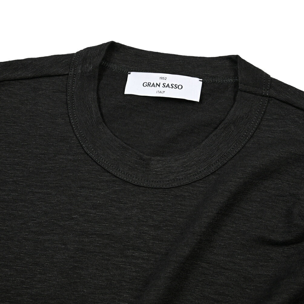 GRAN SASSO グランサッソ / リネン100% 長袖ニットTシャツ / 26SS