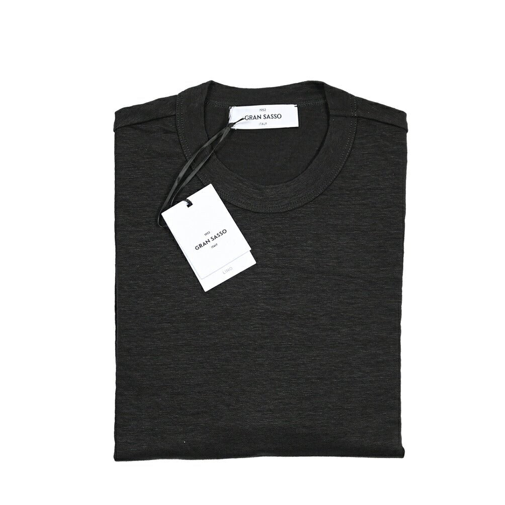 GRAN SASSO グランサッソ / リネン100% 長袖ニットTシャツ / 26SS