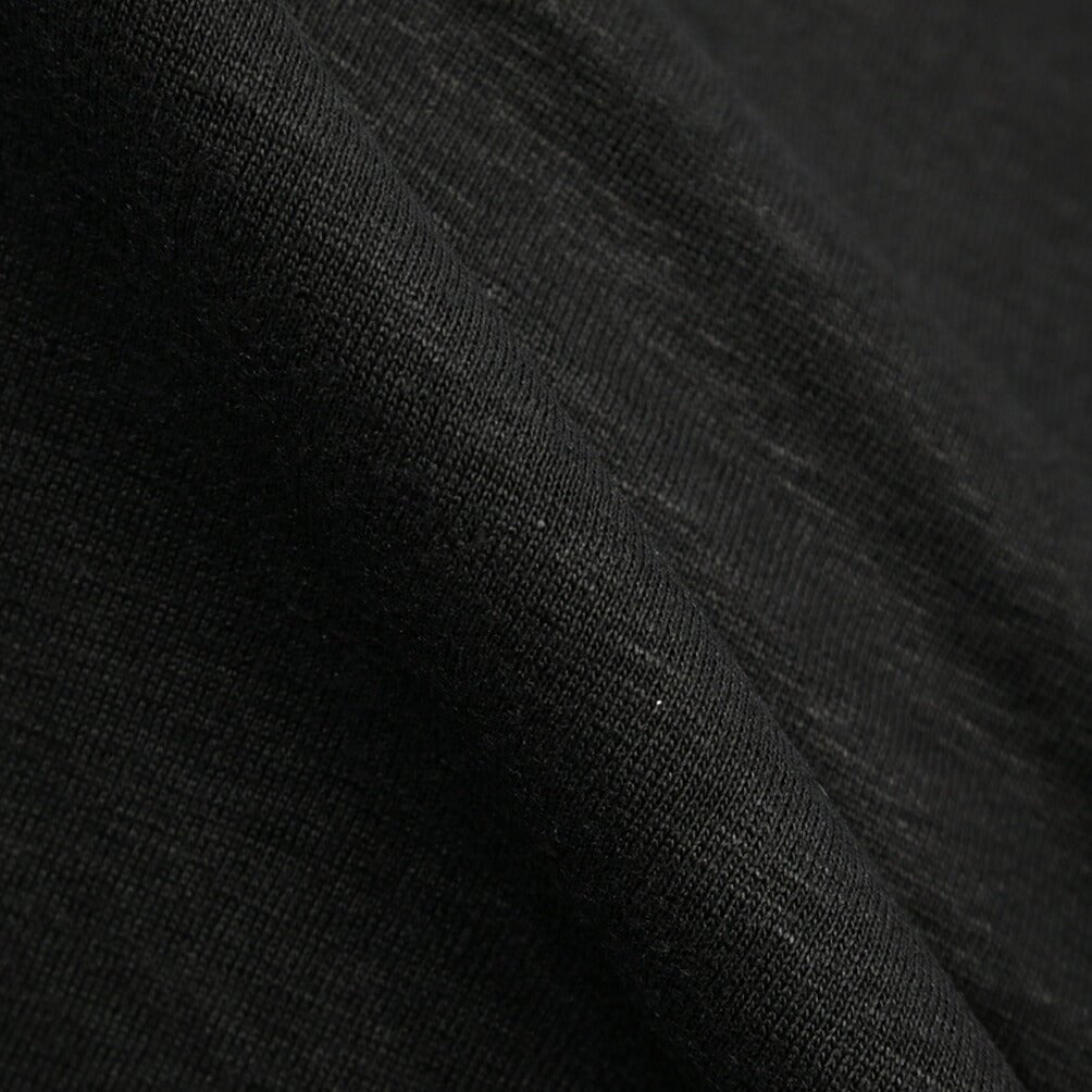 26SS GRAN SASSO リネン100% 長袖ニットTシャツ ブラック 46 | GUARDAROBA MILANO OFFICIAL STORE