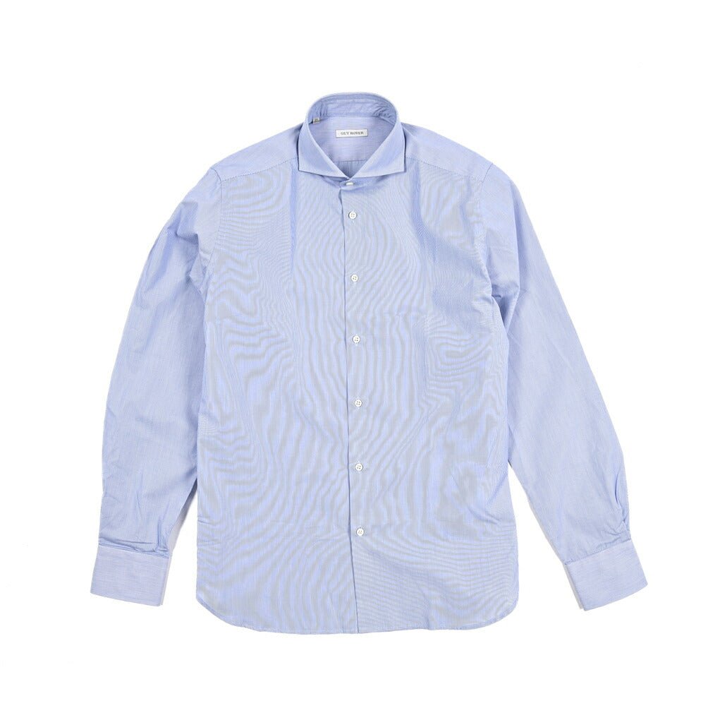 GUY ROVER ギローバー / コットン100% ストライプ柄ホリゾンタルカラー