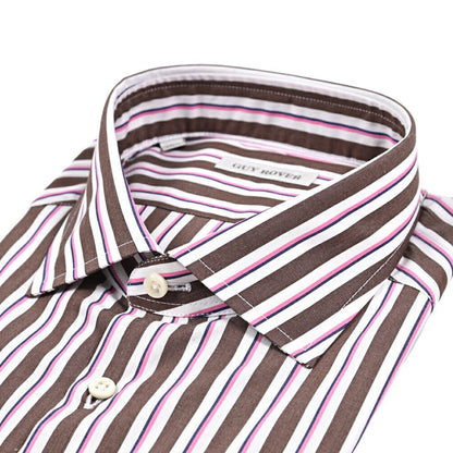 26SS GUY ROVER コットン100% ストライプ柄ワイドカラーシャツ｜429638-40｜GUARDAROBA MILANO OFFICIAL STORE