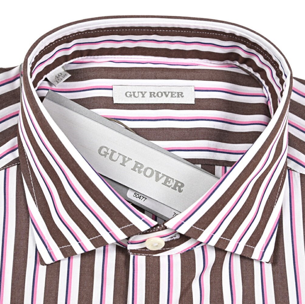 26SS GUY ROVER コットン100% ストライプ柄ワイドカラーシャツ｜429638-40｜GUARDAROBA MILANO OFFICIAL STORE