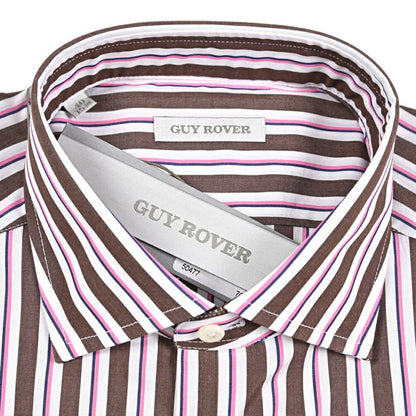 26SS GUY ROVER コットン100% ストライプ柄ワイドカラーシャツ｜429638-40｜GUARDAROBA MILANO OFFICIAL STORE