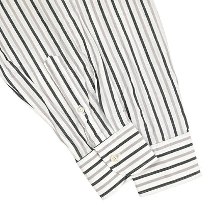 26SS GUY ROVER リネン混コットン ストライプ柄ワイドカラーシャツ｜429641-40｜GUARDAROBA MILANO OFFICIAL STORE