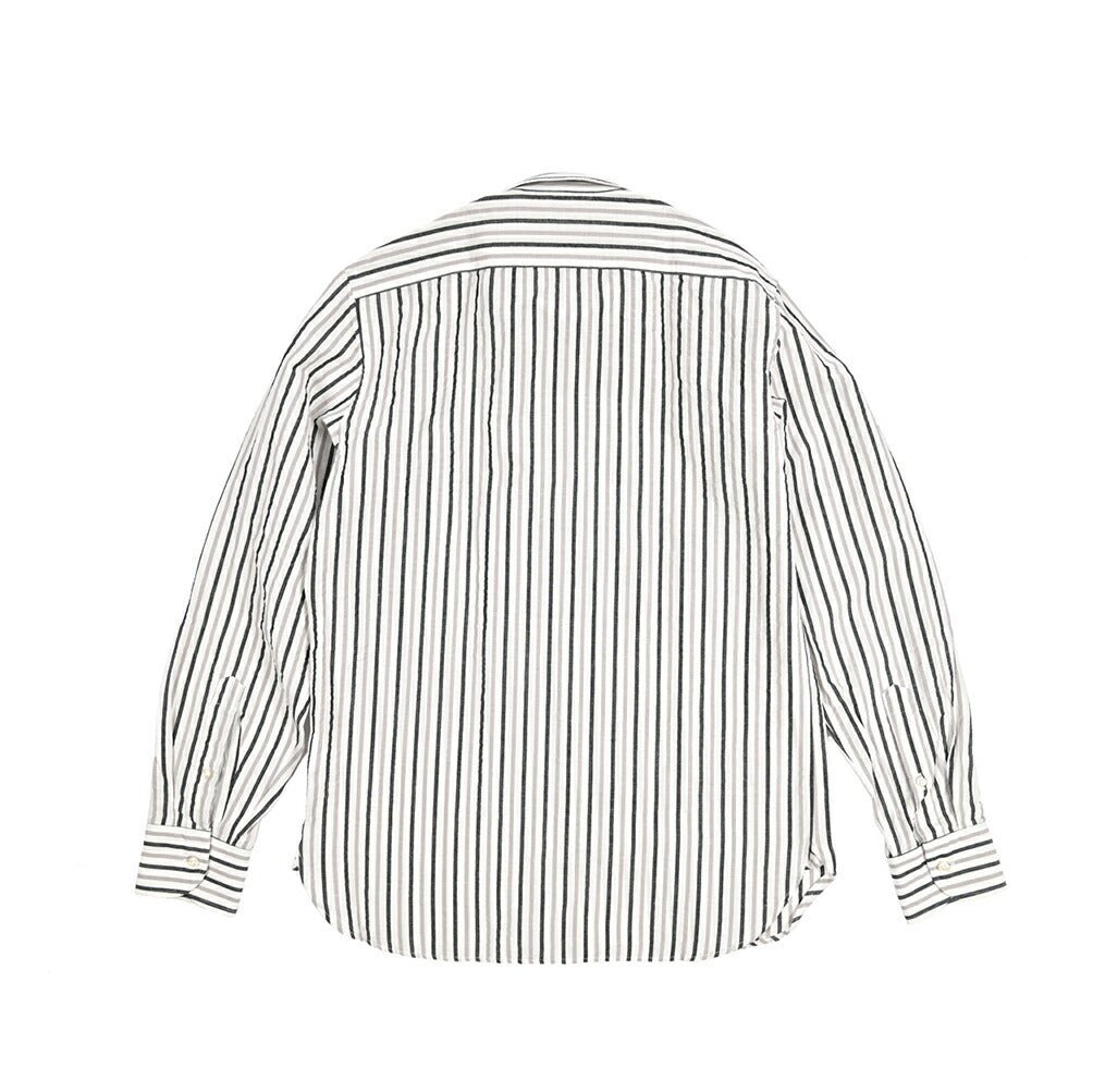 26SS GUY ROVER リネン混コットン ストライプ柄ワイドカラーシャツ｜429641-40｜GUARDAROBA MILANO OFFICIAL STORE