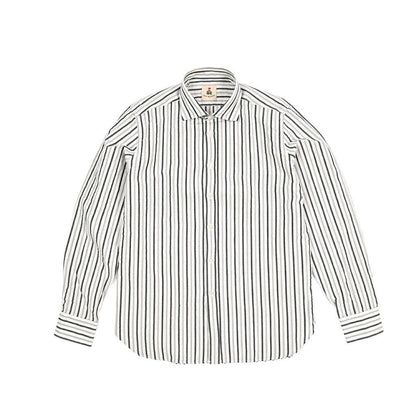 26SS GUY ROVER リネン混コットン ストライプ柄ワイドカラーシャツ｜429641-40｜GUARDAROBA MILANO OFFICIAL STORE