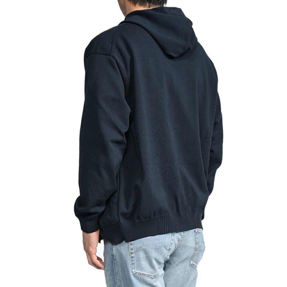 26SS HERNO "Laminar" コットンニット ジップパーカー ネイビー XS | GUARDAROBA MILANO OFFICIAL STORE