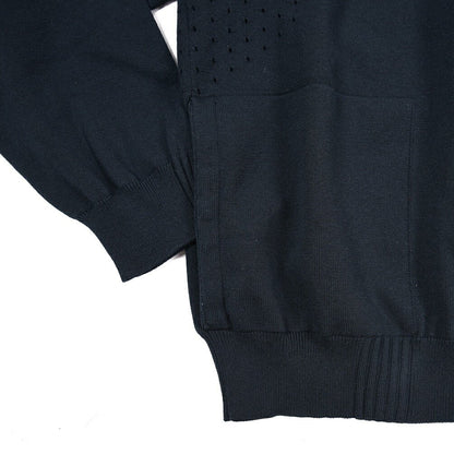 26SS HERNO "Laminar" コットンニット ジップパーカー ネイビー XS | GUARDAROBA MILANO OFFICIAL STORE