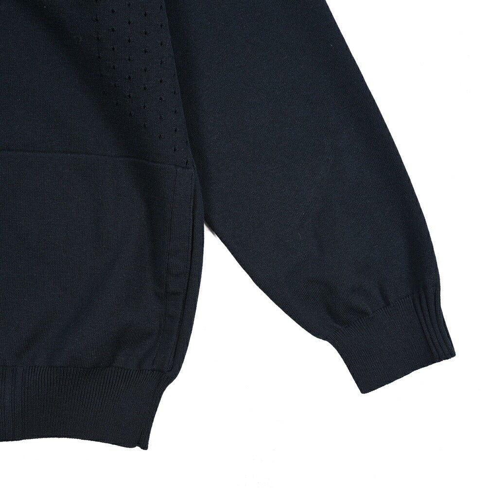 26SS HERNO "Laminar" コットンニット ジップパーカー ネイビー XS | GUARDAROBA MILANO OFFICIAL STORE