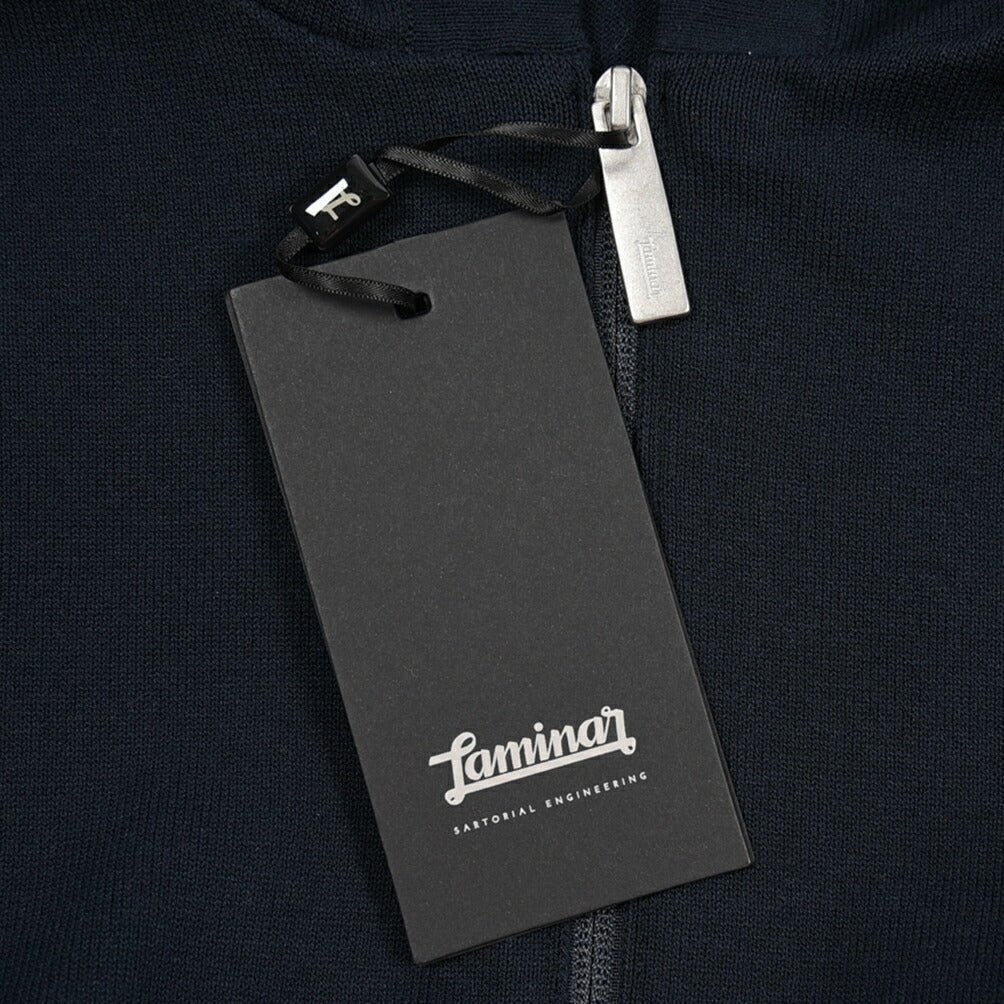 26SS HERNO "Laminar" コットンニット ジップパーカー ネイビー XS | GUARDAROBA MILANO OFFICIAL STORE