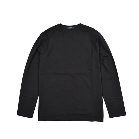 26SS HERNO ストレッチコットン 長袖Tシャツ ブラック S | GUARDAROBA MILANO OFFICIAL STORE