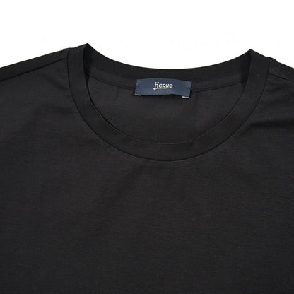 26SS HERNO ストレッチコットン 長袖Tシャツ ブラック S | GUARDAROBA MILANO OFFICIAL STORE