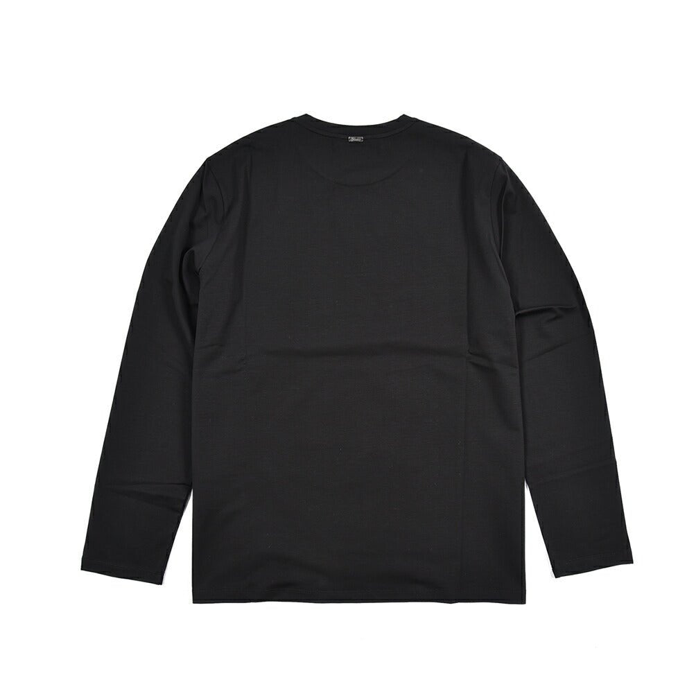 26SS HERNO ストレッチコットン 長袖Tシャツ ブラック S | GUARDAROBA MILANO OFFICIAL STORE