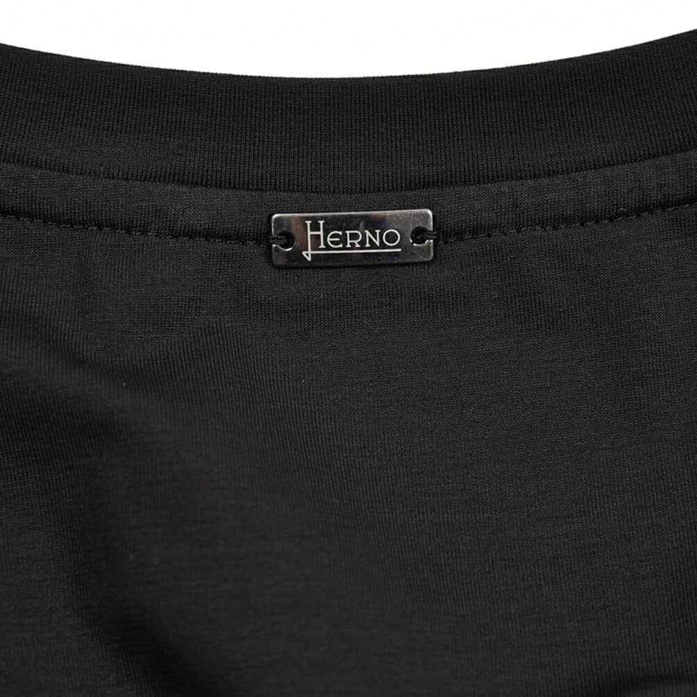 26SS HERNO ストレッチコットン 長袖Tシャツ ブラック S | GUARDAROBA MILANO OFFICIAL STORE