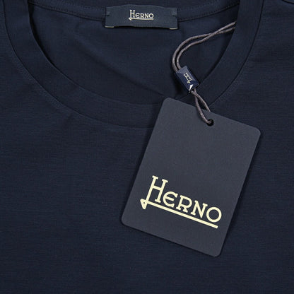 26SS HERNO ストレッチコットン 長袖Tシャツ ネイビー S | GUARDAROBA MILANO OFFICIAL STORE