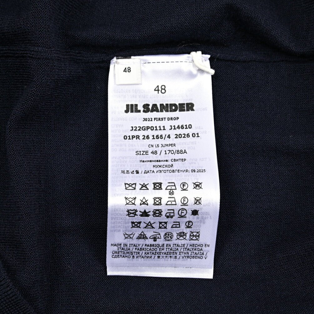 26SS JIL SANDER ヴァージンウール100% ハイゲージニットセーター｜435389-46｜GUARDAROBA MILANO OFFICIAL STORE