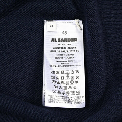 26SS JIL SANDER カシミヤ混ウール ミドルゲージニットセーター｜435374-46｜GUARDAROBA MILANO OFFICIAL STORE