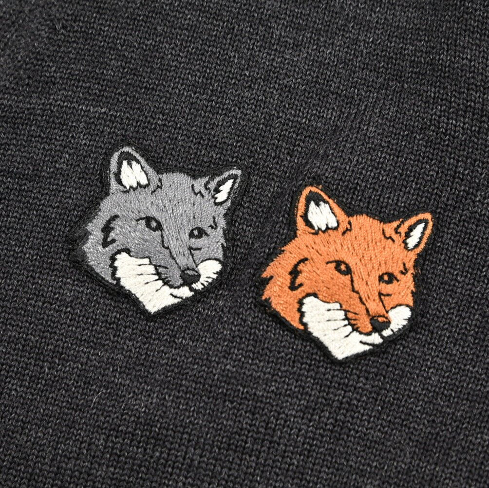 26SS MAISON KITSUNE エクストラファインメリノウール100% ミドルゲージニットカーディガン｜435832-XS｜GUARDAROBA MILANO OFFICIAL STORE