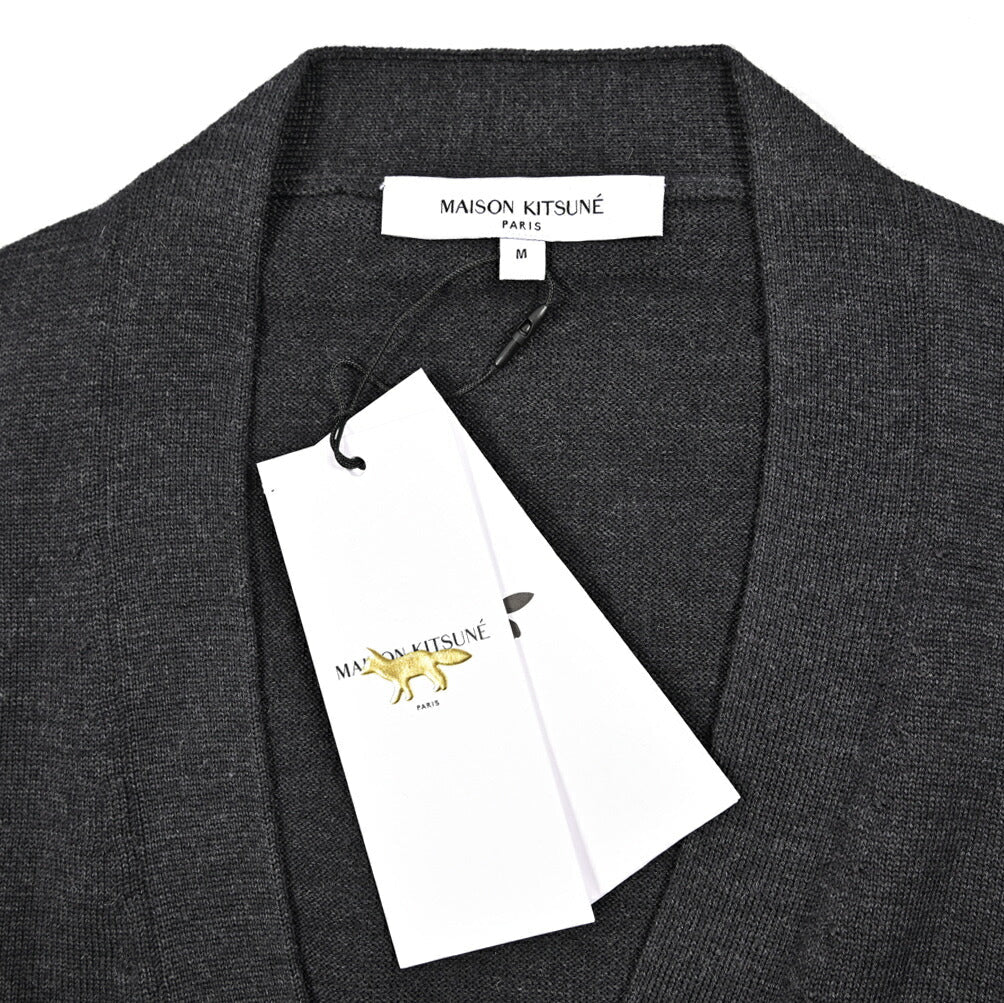 26SS MAISON KITSUNE エクストラファインメリノウール100% ミドルゲージニットカーディガン｜435832-XS｜GUARDAROBA MILANO OFFICIAL STORE