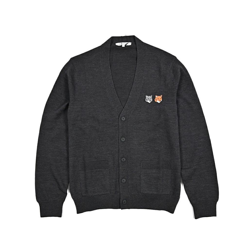 26SS MAISON KITSUNE エクストラファインメリノウール100% ミドルゲージニットカーディガン｜435832-XS｜GUARDAROBA MILANO OFFICIAL STORE