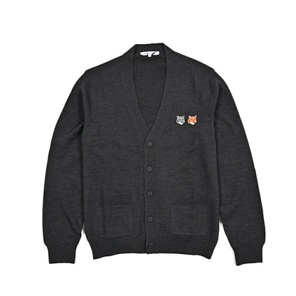 26SS MAISON KITSUNE エクストラファインメリノウール100% ミドルゲージニットカーディガン｜435832-XS｜GUARDAROBA MILANO OFFICIAL STORE