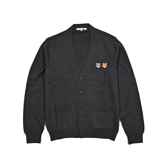 26SS MAISON KITSUNE エクストラファインメリノウール100% ミドルゲージニットカーディガン｜435832-XS｜GUARDAROBA MILANO OFFICIAL STORE