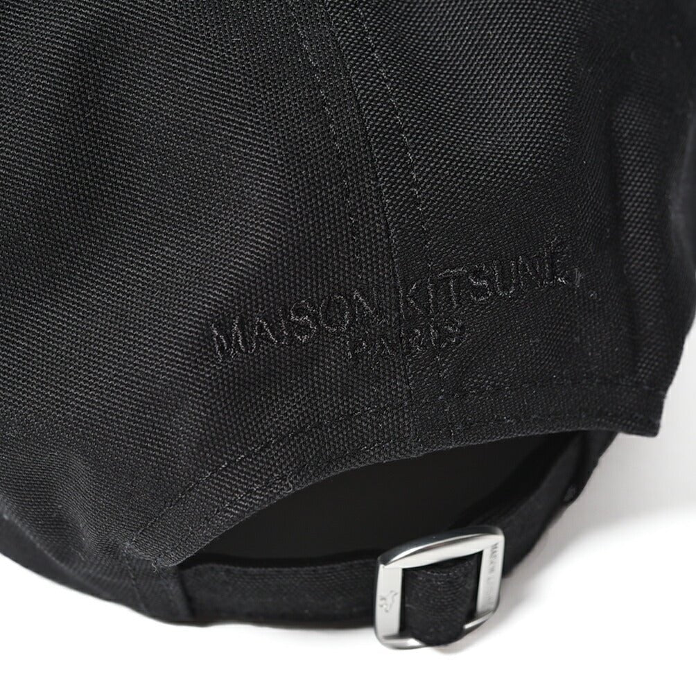 26SS MAISON KITSUNE コットン100% ベースボールキャップ 帽子 ブラック(BLACK) 55〜60cm×10.5cm×7cm | GUARDAROBA MILANO OFFICIAL STORE