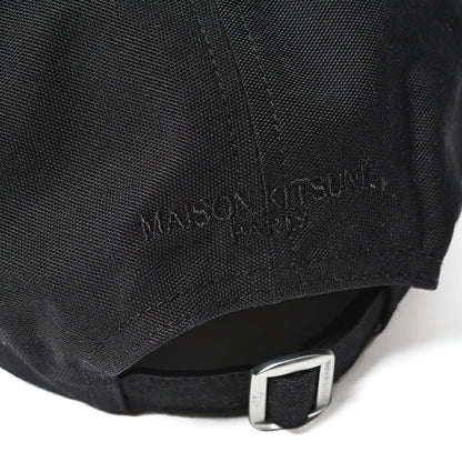 26SS MAISON KITSUNE コットン100% ベースボールキャップ 帽子 ブラック(BLACK) 55〜60cm×10.5cm×7cm | GUARDAROBA MILANO OFFICIAL STORE
