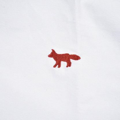 26SS MAISON KITSUNE オーガニックコットン100% ボタンダウンシャツ ホワイト XS | GUARDAROBA MILANO OFFICIAL STORE