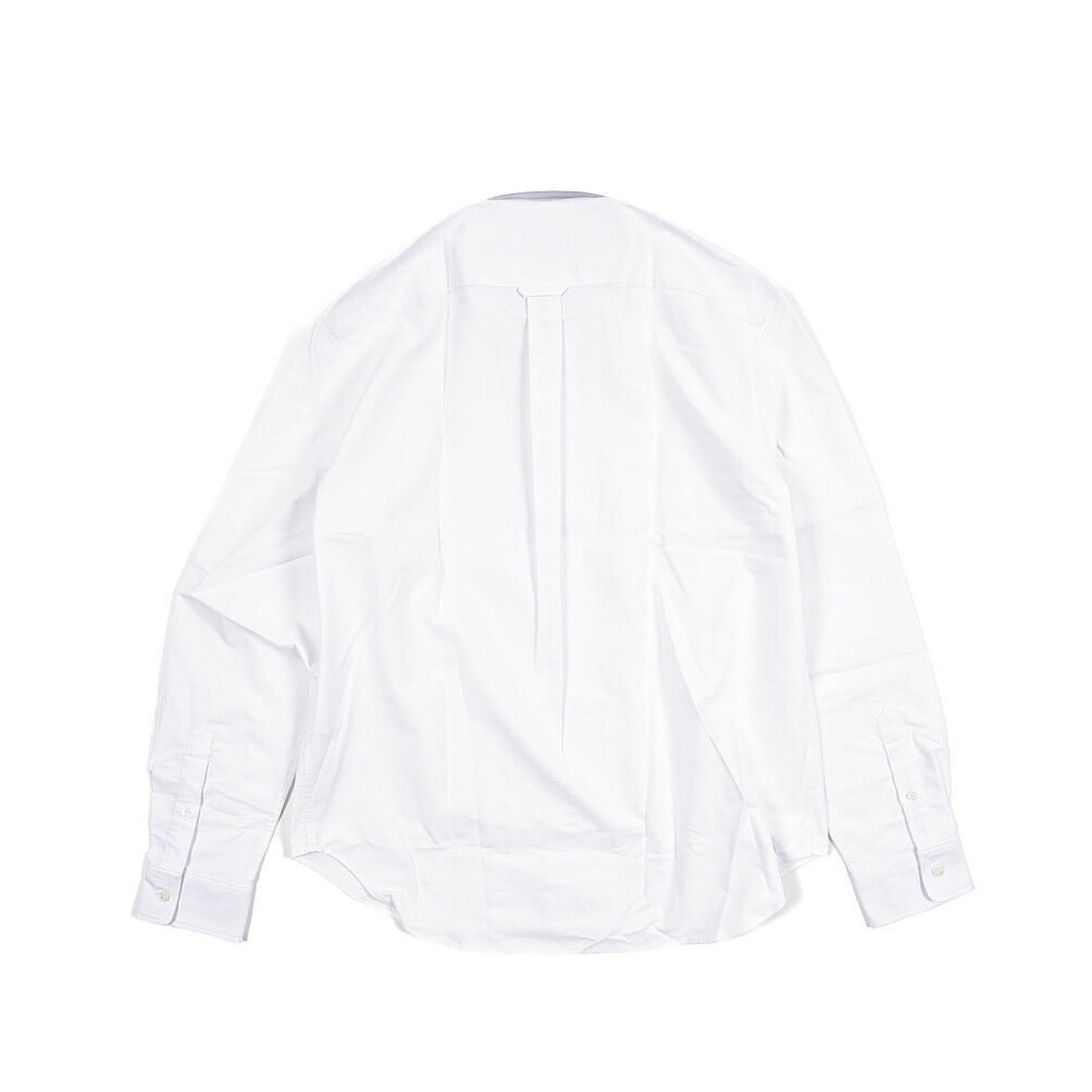 26SS MAISON KITSUNE オーガニックコットン100% ボタンダウンシャツ ホワイト XS | GUARDAROBA MILANO OFFICIAL STORE