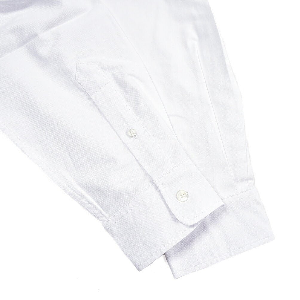 26SS MAISON KITSUNE オーガニックコットン100% ボタンダウンシャツ ホワイト XS | GUARDAROBA MILANO OFFICIAL STORE