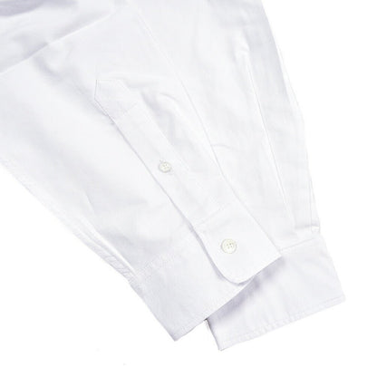 26SS MAISON KITSUNE オーガニックコットン100% ボタンダウンシャツ ホワイト XS | GUARDAROBA MILANO OFFICIAL STORE