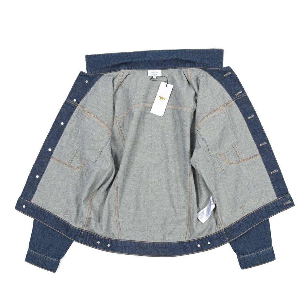 26SS MAISON KITSUNE コットン100% デニムジャケット / Gジャン ネイビー XS | GUARDAROBA MILANO OFFICIAL STORE