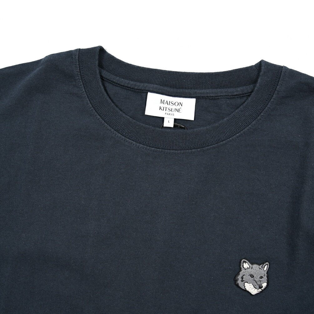 26SS MAISON KITSUNE オーガニックコットン100% 半袖Tシャツ / コンフォートフィット ネイビー(CLASSIC NAVY) XS | GUARDAROBA MILANO OFFICIAL STORE