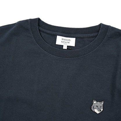 26SS MAISON KITSUNE オーガニックコットン100% 半袖Tシャツ / コンフォートフィット ネイビー(CLASSIC NAVY) XS | GUARDAROBA MILANO OFFICIAL STORE