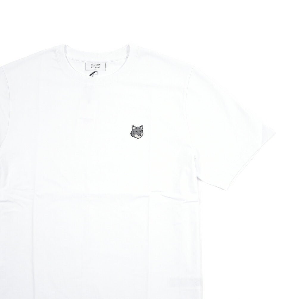 26SS MAISON KITSUNE オーガニックコットン100% 半袖Tシャツ / コンフォートフィット ホワイト(WHITE) XS | GUARDAROBA MILANO OFFICIAL STORE