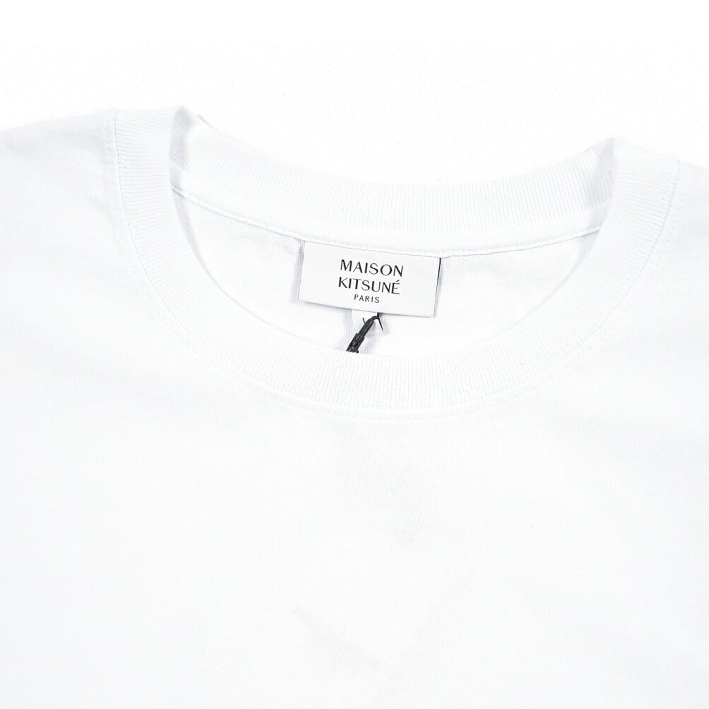 26SS MAISON KITSUNE オーガニックコットン100% 半袖Tシャツ / コンフォートフィット ホワイト(WHITE) XS | GUARDAROBA MILANO OFFICIAL STORE