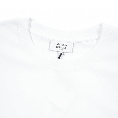 26SS MAISON KITSUNE オーガニックコットン100% 半袖Tシャツ / コンフォートフィット ホワイト(WHITE) XS | GUARDAROBA MILANO OFFICIAL STORE