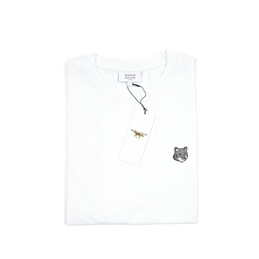 26SS MAISON KITSUNE オーガニックコットン100% 半袖Tシャツ / コンフォートフィット ホワイト(WHITE) XS | GUARDAROBA MILANO OFFICIAL STORE