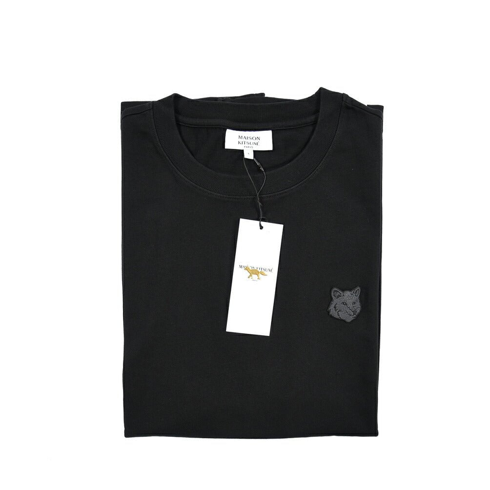 26SS MAISON KITSUNE オーガニックコットン100% オーバーサイズTシャツ ブラック(BLACK) XS | GUARDAROBA MILANO OFFICIAL STORE