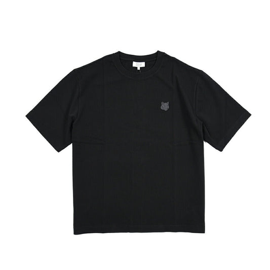 26SS MAISON KITSUNE オーガニックコットン100% オーバーサイズTシャツ ブラック(BLACK) XS | GUARDAROBA MILANO OFFICIAL STORE