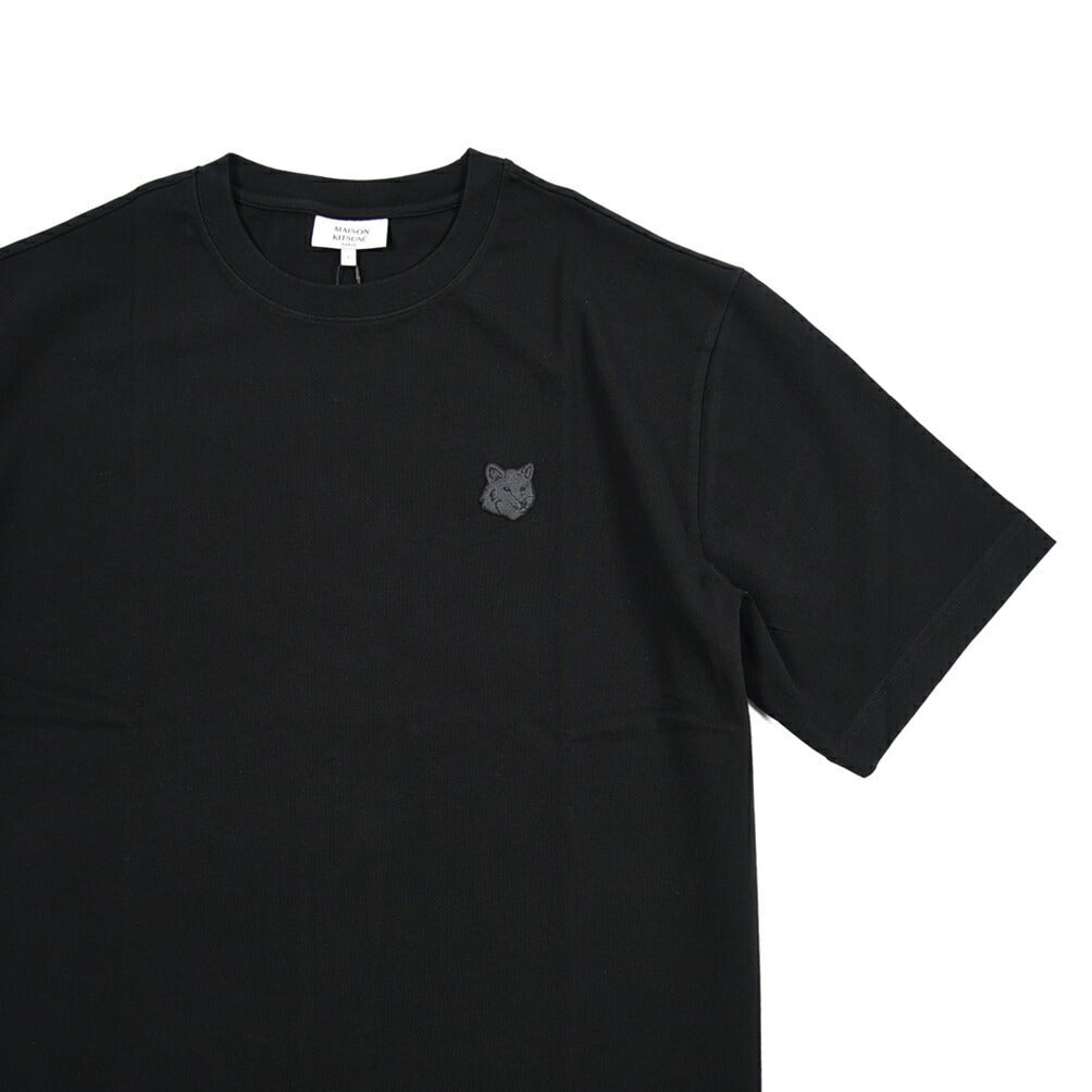 26SS MAISON KITSUNE オーガニックコットン100% オーバーサイズTシャツ ブラック(BLACK) XS | GUARDAROBA MILANO OFFICIAL STORE