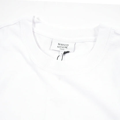 26SS MAISON KITSUNE オーガニックコットン100% オーバーサイズTシャツ ホワイト(WHITE) XS | GUARDAROBA MILANO OFFICIAL STORE