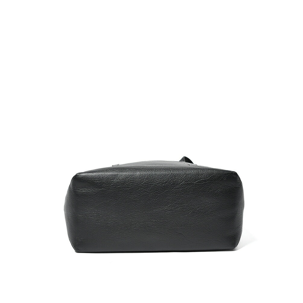 26SS MAISON KITSUNE レザートートバッグ ブラック(BLACK) H39cm×W32cm×D15cm | GUARDAROBA MILANO OFFICIAL STORE