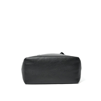 26SS MAISON KITSUNE レザートートバッグ ブラック(BLACK) H39cm×W32cm×D15cm | GUARDAROBA MILANO OFFICIAL STORE