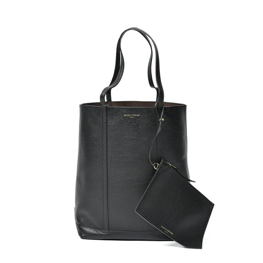26SS MAISON KITSUNE レザートートバッグ ブラック(BLACK) H39cm×W32cm×D15cm | GUARDAROBA MILANO OFFICIAL STORE