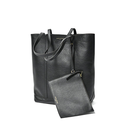 26SS MAISON KITSUNE レザートートバッグ ブラック(BLACK) H39cm×W32cm×D15cm | GUARDAROBA MILANO OFFICIAL STORE