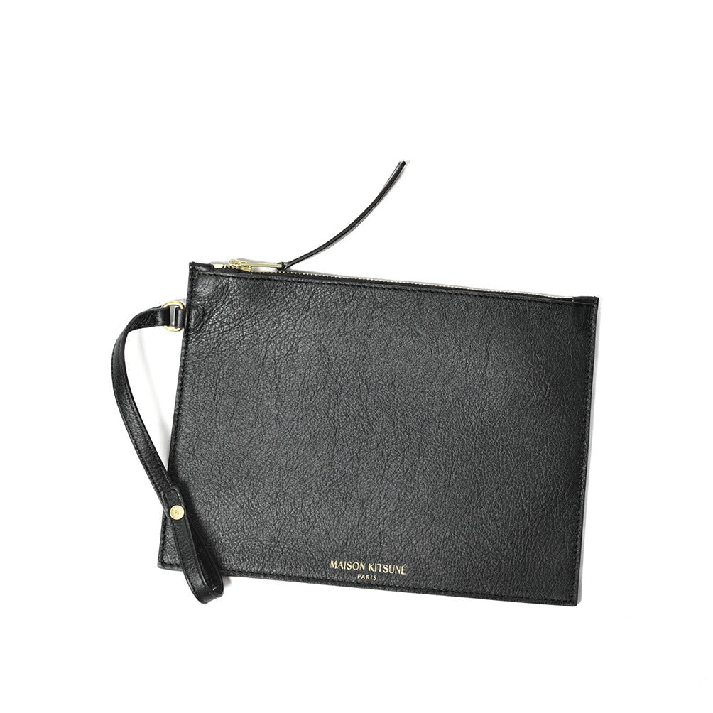 26SS MAISON KITSUNE レザートートバッグ ブラック(BLACK) H39cm×W32cm×D15cm | GUARDAROBA MILANO OFFICIAL STORE